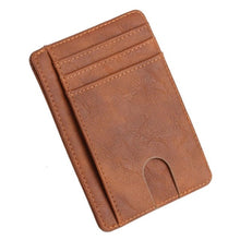 Load image into Gallery viewer, Slim Leather Card Case Wallet