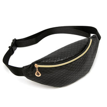 Load image into Gallery viewer, Black Leather Waist Pack