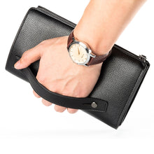 Load image into Gallery viewer, Black Leather Large Capacity Wallets