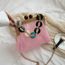 Load image into Gallery viewer, Transparent Chained Handbags