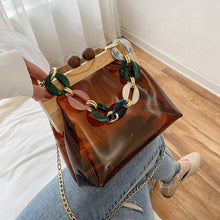 Load image into Gallery viewer, Transparent Chained Handbags
