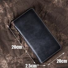 Load image into Gallery viewer, Zippered Leather Handbag