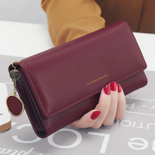 Load image into Gallery viewer, Fresh Leather Tri-Folded Women Wallet
