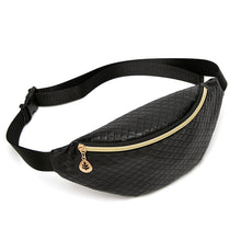 Load image into Gallery viewer, Black Leather Waist Pack
