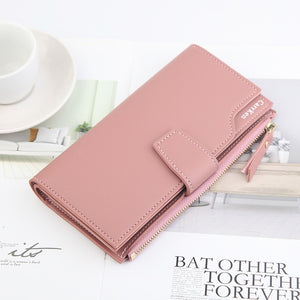 Long Zippered Wallet For Ladies
