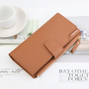 Long Zippered Wallet For Ladies