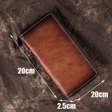 Load image into Gallery viewer, Zippered Leather Handbag
