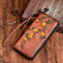 Load image into Gallery viewer, Floral Print Zippered Wallet
