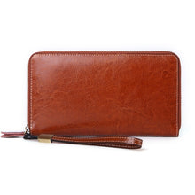 Load image into Gallery viewer, Long Zippered Vintage Wallet
