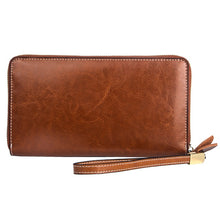 Load image into Gallery viewer, Long Zippered Vintage Wallet
